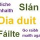 HIA Irish Language Session 2 – Monday, March 12